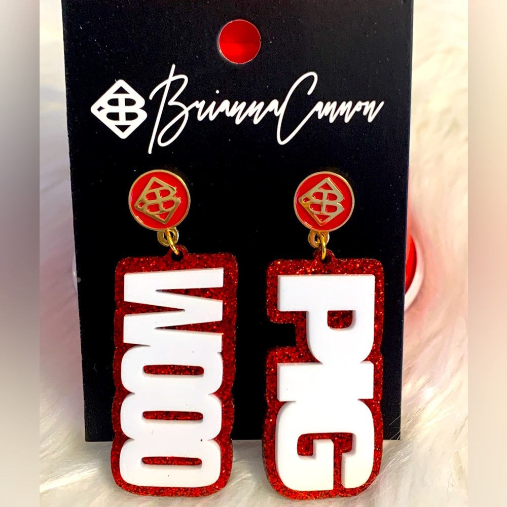 Arkansas Razorback Earrings Woo Pig
